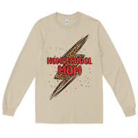 Mushroom homeschool mom lightning bolt Long Sleeve Tee - MaliasSmallBusiness