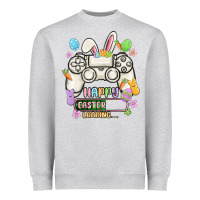 Heather Grey easter gamer Heavyweight Sweatshirt - MaliasSmallBusiness