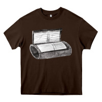 Chocolate Brown wrist coach Heavy Core Tee - FaDigitalArtStudio