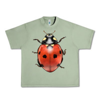 Oil Green lady bug Urban Heavy Tee - LillyAllenDesigns