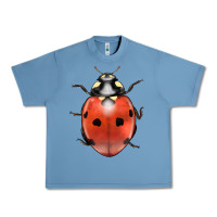 Pebble Blue lady bug Urban Heavy Tee - LillyAllenDesigns
