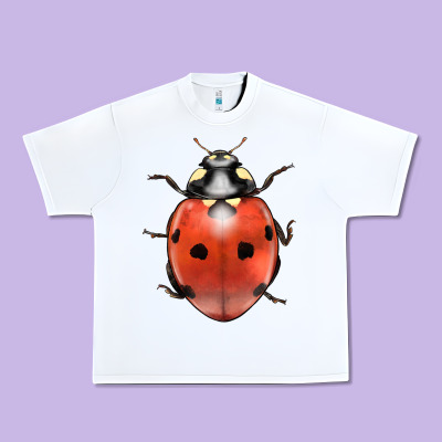 Lady Bug Urban Heavy Tee Designed By Lillyallendesigns