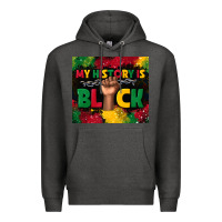 Charcoal Heather my history is black Premium Hoodie - TumblerDesignByShophia