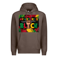 Coffee my history is black Premium Hoodie - TumblerDesignByShophia