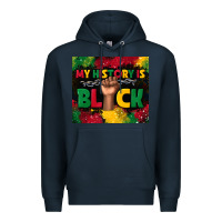 Navy my history is black Premium Hoodie - TumblerDesignByShophia