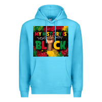 Ocean Blue my history is black Premium Hoodie - TumblerDesignByShophia