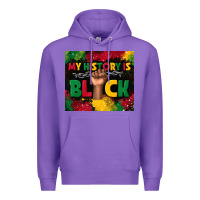 Purple my history is black Premium Hoodie - TumblerDesignByShophia