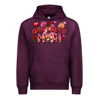 Mauve Wine One loved mini Valentine's Day Urban Hoodie - FaDigitalArtStudio