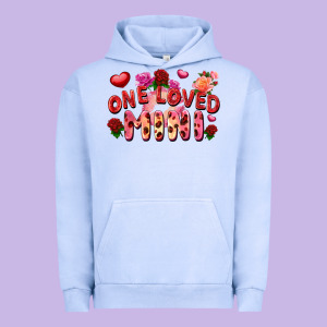 One Loved Mini Valentine's Day Urban Hoodie Designed By Fadigitalartstudio