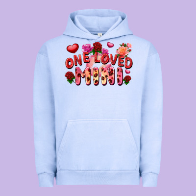 One Loved Mini Valentine's Day Urban Hoodie Designed By Fadigitalartstudio