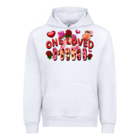 White One loved mini Valentine's Day Urban Hoodie - FaDigitalArtStudio