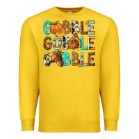 Lemon Gobble Gobble Gobble with Turkey Premium Sweatshirt - texasbilliewilder