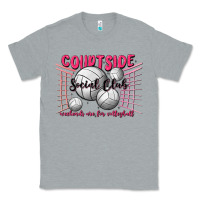 Heather Grey volleyball mom Classic Tee - MaliasSmallBusiness