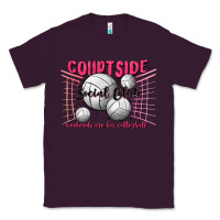 Plum volleyball mom Classic Tee - MaliasSmallBusiness