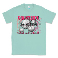 Seafoam volleyball mom Classic Tee - MaliasSmallBusiness