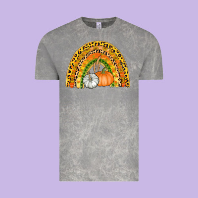 Fall Rainbow Vintage Tee Designed By Adodesignshop