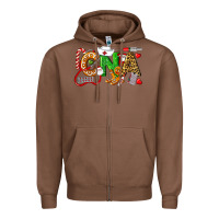Chestnut Christmas CNA Certified Nursing Assistant Zipper Hoodie - LillyAllenDesigns