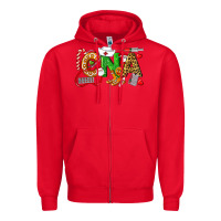Red Christmas CNA Certified Nursing Assistant Zipper Hoodie - LillyAllenDesigns