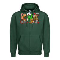 Sports Green Christmas CNA Certified Nursing Assistant Zipper Hoodie - LillyAllenDesigns
