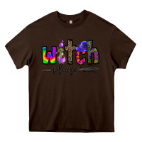 Chocolate Brown witch please Heavy Core Tee - CowhideDigitalArt