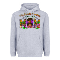 Heather Grey My Favorite Monsters Call Me Mom Heavyweight Hoodie - texasbilliewilder