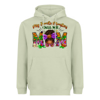 Matcha My Favorite Monsters Call Me Mom Heavyweight Hoodie - texasbilliewilder