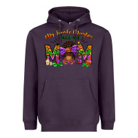 Plum My Favorite Monsters Call Me Mom Heavyweight Hoodie - texasbilliewilder