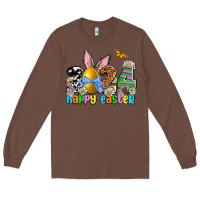 Chestnut 2024 Happy Easter Long Sleeve Tee - NancyCooperArtShop