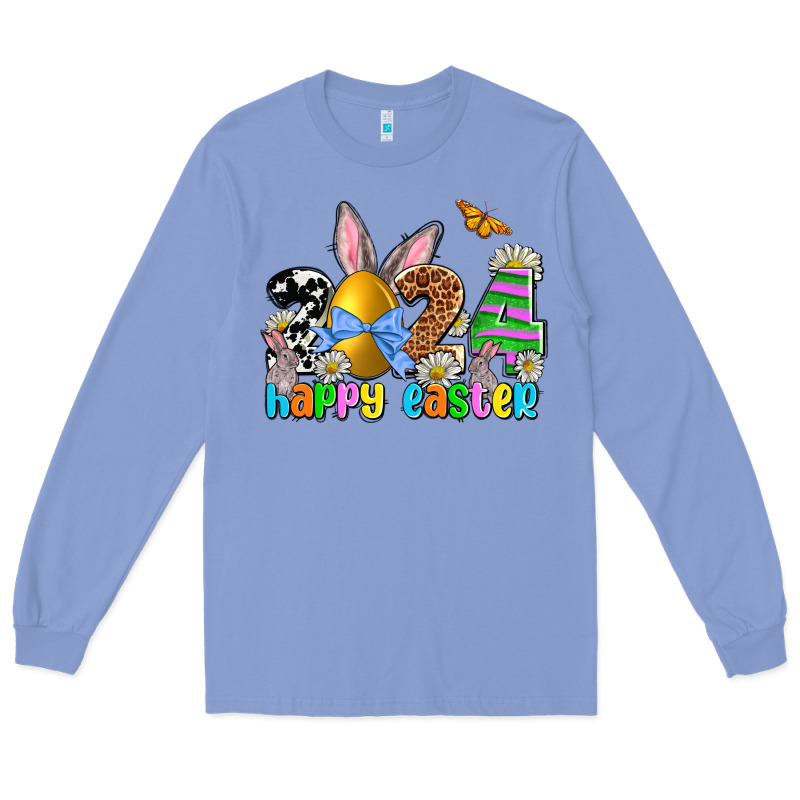 2024 Happy Easter Long Sleeve Tee by NancyCooperArtShop | Teevron