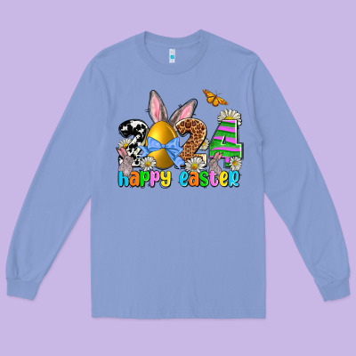 2024 Happy Easter Long Sleeve Tee Designed By Nancycooperartshop
