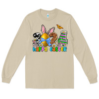 Mushroom 2024 Happy Easter Long Sleeve Tee - NancyCooperArtShop