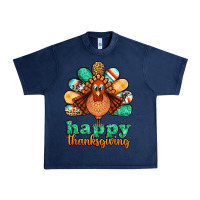 Navy happy thanksgiving turkey Urban Heavy Tee - Jasminsmagicworld