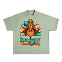 Oil Green happy thanksgiving turkey Urban Heavy Tee - Jasminsmagicworld