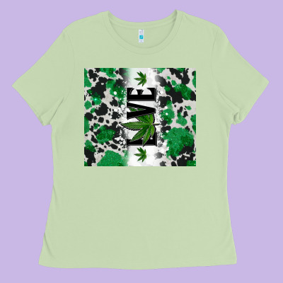 Weed Love Tumbler3 Ladies Tee Designed By Cts Tumbler Store