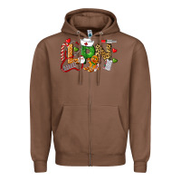 Chestnut Christmas lpn certified nursing assistant Zipper Hoodie - LillyAllenDesigns