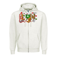Oatmeal Heather Christmas lpn certified nursing assistant Zipper Hoodie - LillyAllenDesigns