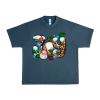 Midnight Navy joy with golf and santas Urban Heavy Tee - AdoDesignShop