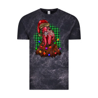 Cloud Black christmas rooster Vintage Tee - BarkalooDesign