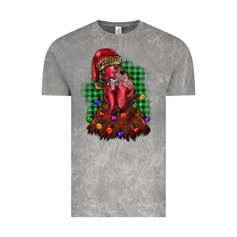 Christmas Rooster Vintage Tee by BarkalooDesign | Teevron