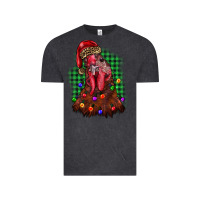 Vintage Black christmas rooster Vintage Tee - BarkalooDesign