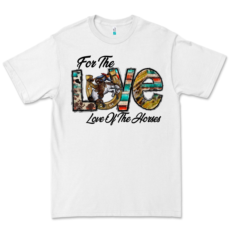 For The Love Love Of The Horses Premium Tee by CowhideDigitalArt | Teevron