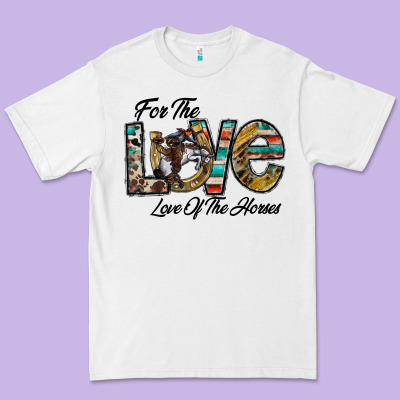 For The Love Love Of The Horses Premium Tee Designed By Cowhidedigitalart