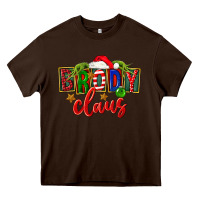 Chocolate Brown Christmas brody claus Heavy Core Tee - FaDigitalArtStudio