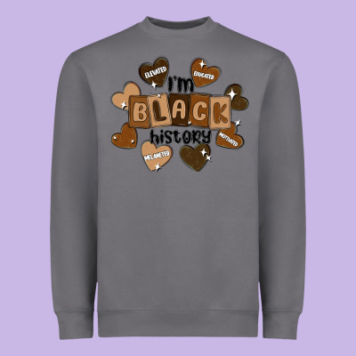 I Am Black History Heavyweight Sweatshirt Designed By Maliassmallbusiness