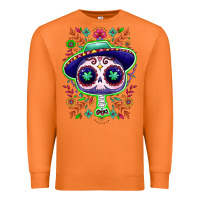 Carrot Mexican Day of dead sugar skull Premium Sweatshirt - NancyCooperArtShop