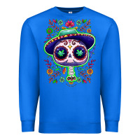 True Royal Mexican Day of dead sugar skull Premium Sweatshirt - NancyCooperArtShop