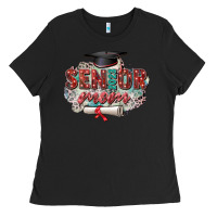 Black senior 2023 mom Ladies Tee - Zillion Design Studio