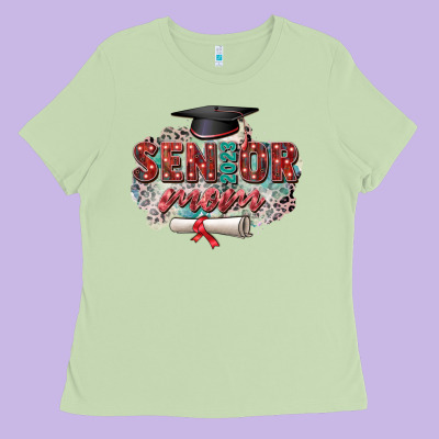 Senior 2023 Mom Ladies Tee Designed By Zillion Design Studio