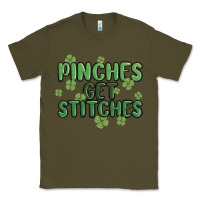 Army Green pinches get stitches Classic Tee - MaliasSmallBusiness