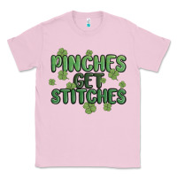 Bubblegum Pink pinches get stitches Classic Tee - MaliasSmallBusiness